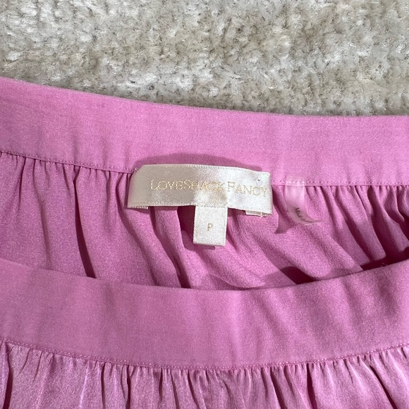 LoveShackFancy Aimee Satin Midi Skirt - Picture 8 of 11